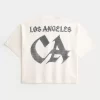 Μπλουζάκι ποδοσφαίρου βαρέων βαρών Baggy Crop Los Angeles Graphic