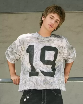 Baggy Graphic Camo Jersey