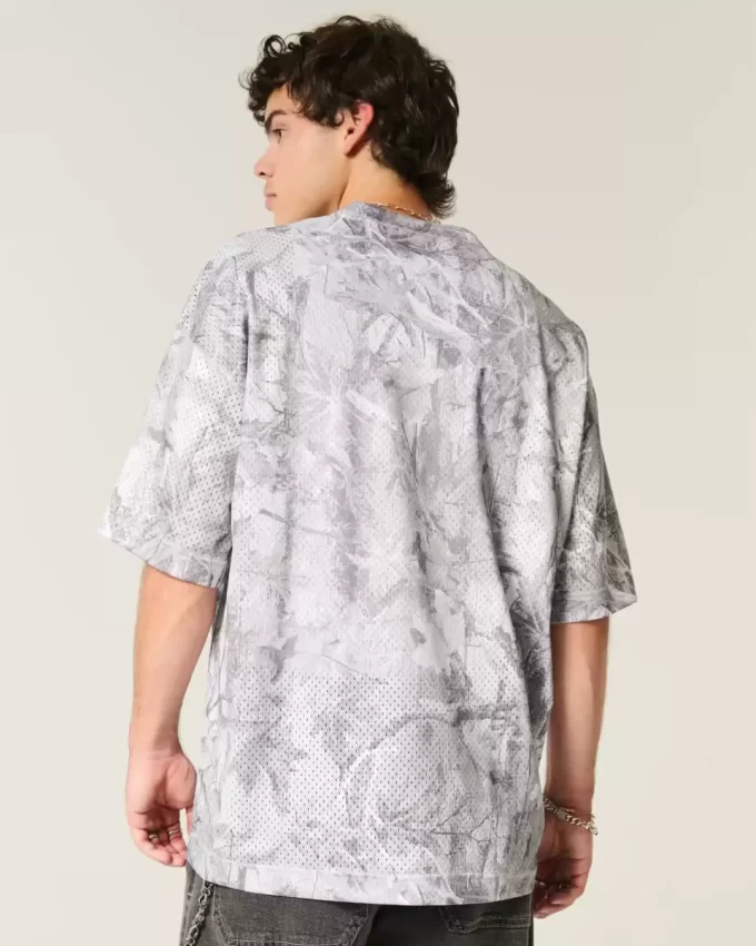 Baggy Graphic Camo Jersey