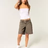 Χαμηλό Καφέ Baggy Jort Χαμηλό Καφέ Baggy Jort