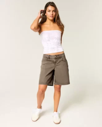 Χαμηλό Καφέ Baggy Jort