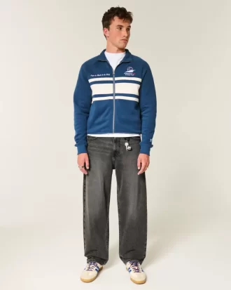 Πλυμένο Black Skater Baggy Jeans