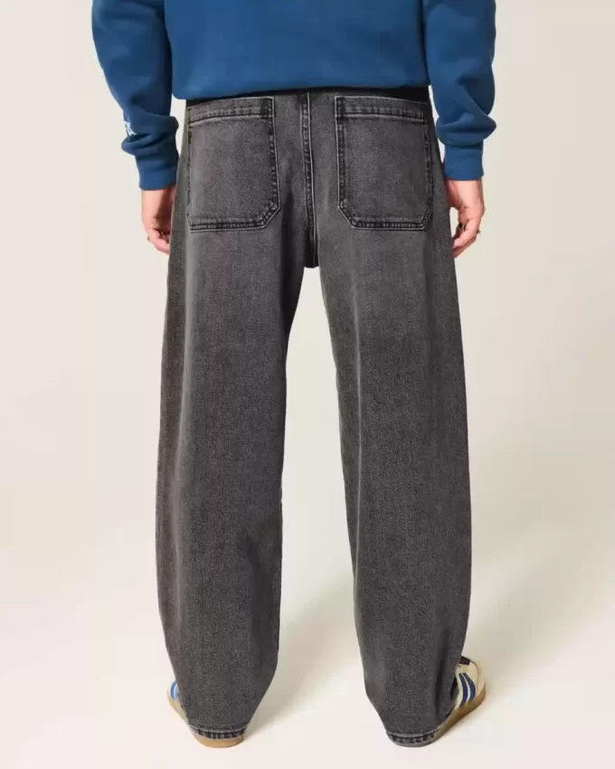 Πλυμένο Black Skater Baggy Jeans Πλυμένο Black Skater Baggy Jeans