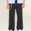 Πλυμένο τζιν Black Star Graphic Super Baggy Πλυμένο τζιν Black Star Graphic Super Baggy