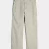 Παντελόνι λινό-Blend Flex-Waist φαρδύ Παντελόνι λινό-Blend Flex-Waist φαρδύ