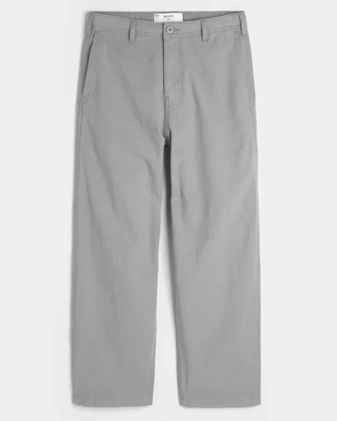 Φαρδύ παντελόνι λινό-Blend Flex Waist Φαρδύ παντελόνι λινό-Blend Flex Waist