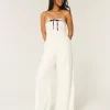 Ολόσωμη φόρμα λινό-Blend Strapless