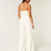 Ολόσωμη φόρμα λινό-Blend Strapless