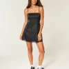 Σατέν Στράπλες Φόρεμα Bodycon με φιόγκο