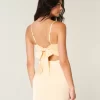 Φόρεμα Bodycon από σατέν πίσω φιόγκο Φόρεμα Bodycon από σατέν πίσω φιόγκο