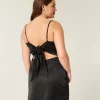 Φόρεμα Bodycon από σατέν πίσω φιόγκο Φόρεμα Bodycon από σατέν πίσω φιόγκο
