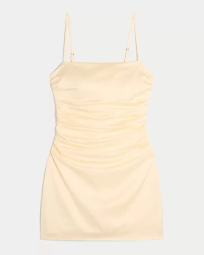 Φόρεμα Bodycon από σατέν πίσω φιόγκο Φόρεμα Bodycon από σατέν πίσω φιόγκο