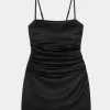 Φόρεμα Bodycon από σατέν πίσω φιόγκο Φόρεμα Bodycon από σατέν πίσω φιόγκο
