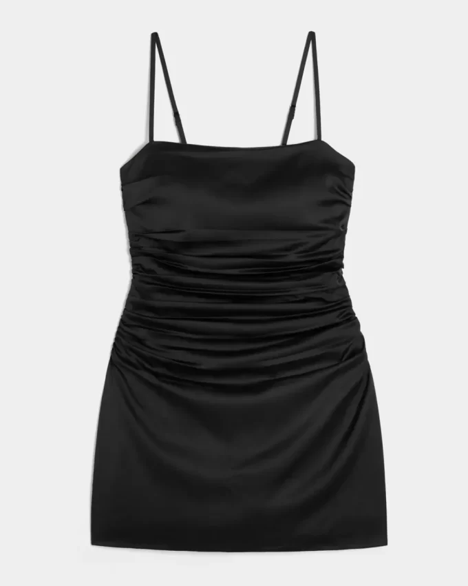 Φόρεμα Bodycon από σατέν πίσω φιόγκο Φόρεμα Bodycon από σατέν πίσω φιόγκο