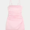 Φόρεμα Bodycon από σατέν πίσω φιόγκο Φόρεμα Bodycon από σατέν πίσω φιόγκο
