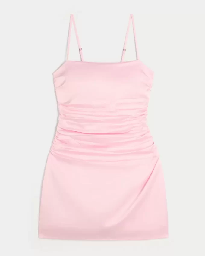 Φόρεμα Bodycon από σατέν πίσω φιόγκο Φόρεμα Bodycon από σατέν πίσω φιόγκο
