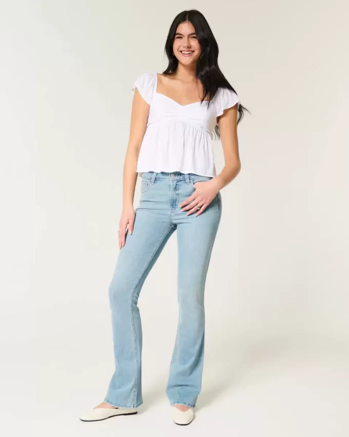 Ψηλόμεσο Ανοιχτό τζιν Bootcut Ψηλόμεσο Ανοιχτό τζιν Bootcut
