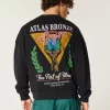 Boxy μπλούζα Atlas Bronze Gym Graphic Crew Boxy μπλούζα Atlas Bronze Gym Graphic Crew