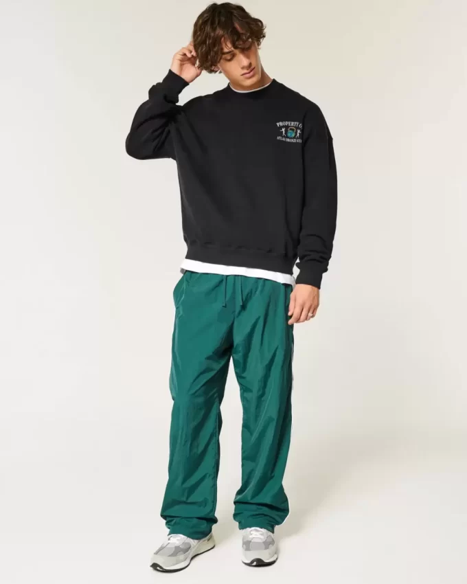 Boxy μπλούζα Atlas Bronze Gym Graphic Crew Boxy μπλούζα Atlas Bronze Gym Graphic Crew