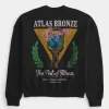 Boxy μπλούζα Atlas Bronze Gym Graphic Crew Boxy μπλούζα Atlas Bronze Gym Graphic Crew