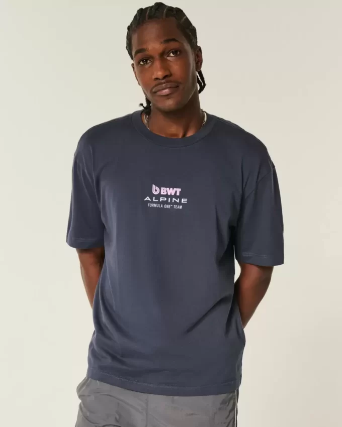 Boxy BWT Alpine Formula One Team Graphic Tee Boxy BWT Alpine Formula One Team Graphic Tee