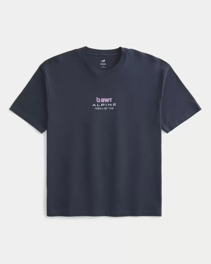Boxy BWT Alpine Formula One Team Graphic Tee Boxy BWT Alpine Formula One Team Graphic Tee