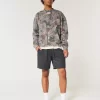 Φούτερ με λογότυπο Boxy Camo Crew Φούτερ με λογότυπο Boxy Camo Crew