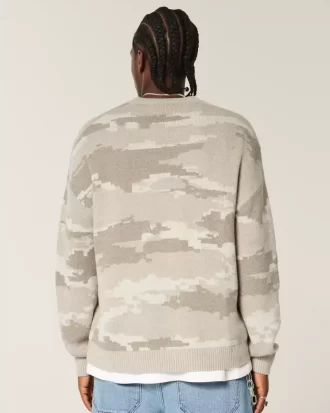 Πουλόβερ Boxy Camo Crew