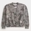 Φούτερ με λογότυπο Boxy Camo Crew Φούτερ με λογότυπο Boxy Camo Crew