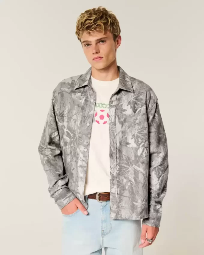 Πουκάμισο Boxy Camo Flannel