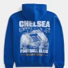 Boxy Chelsea FC Graphic Hoodie