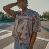 Boxy Crop Camo Dodge Graphic Jersey