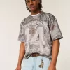 Boxy Crop Camo Dodge Graphic Jersey