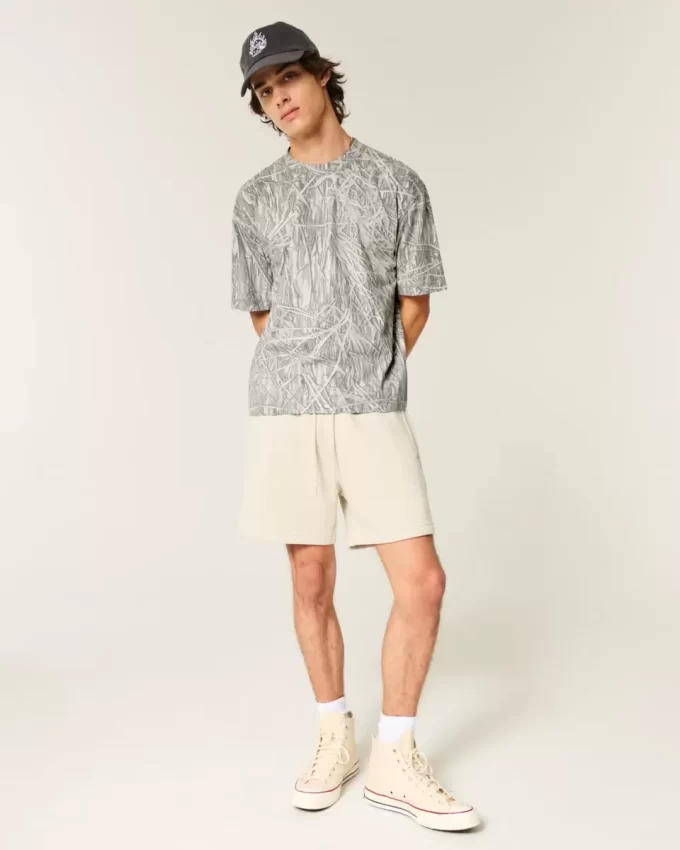 Μπλουζάκι Boxy Crop Heavyweight Camo Crew Μπλουζάκι Boxy Crop Heavyweight Camo Crew