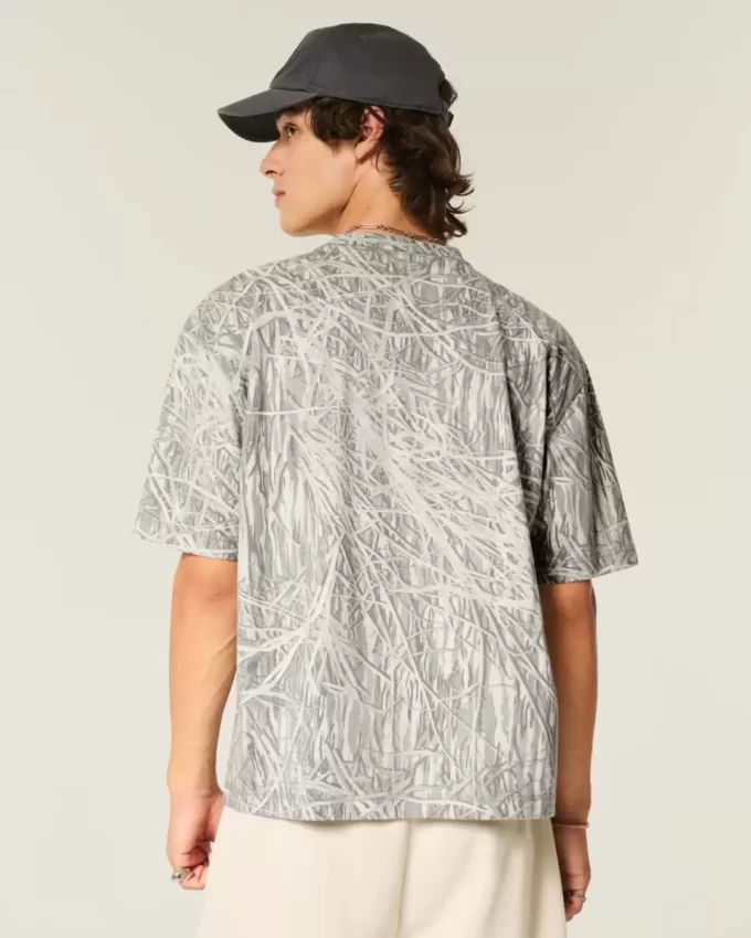 Μπλουζάκι Boxy Crop Heavyweight Camo Crew Μπλουζάκι Boxy Crop Heavyweight Camo Crew