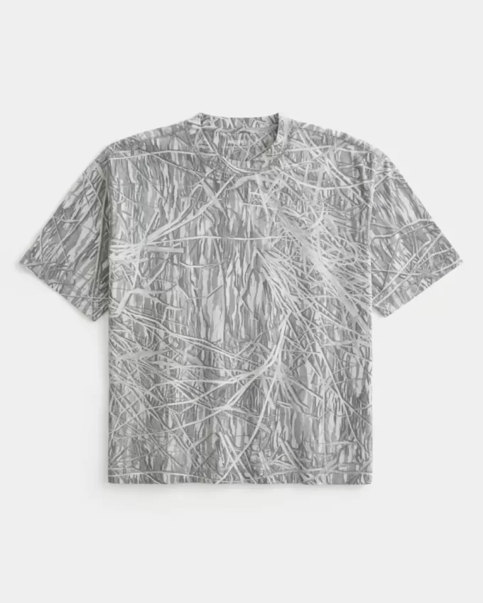 Μπλουζάκι Boxy Crop Heavyweight Camo Crew Μπλουζάκι Boxy Crop Heavyweight Camo Crew