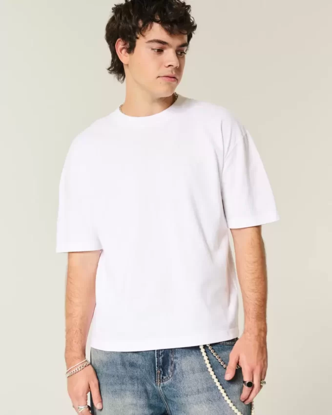 Μπλουζάκι Boxy Crop Heavyweight Crew Μπλουζάκι Boxy Crop Heavyweight Crew