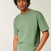 Μπλουζάκι Boxy Crop Heavyweight Washed Crew Μπλουζάκι Boxy Crop Heavyweight Washed Crew