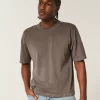 Μπλουζάκι Boxy Crop Heavyweight Washed Crew Μπλουζάκι Boxy Crop Heavyweight Washed Crew