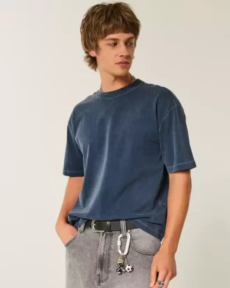 Μπλουζάκι Boxy Crop Heavyweight Washed Crew
