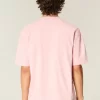 Μπλουζάκι Boxy Crop Heavyweight Washed Crew Μπλουζάκι Boxy Crop Heavyweight Washed Crew