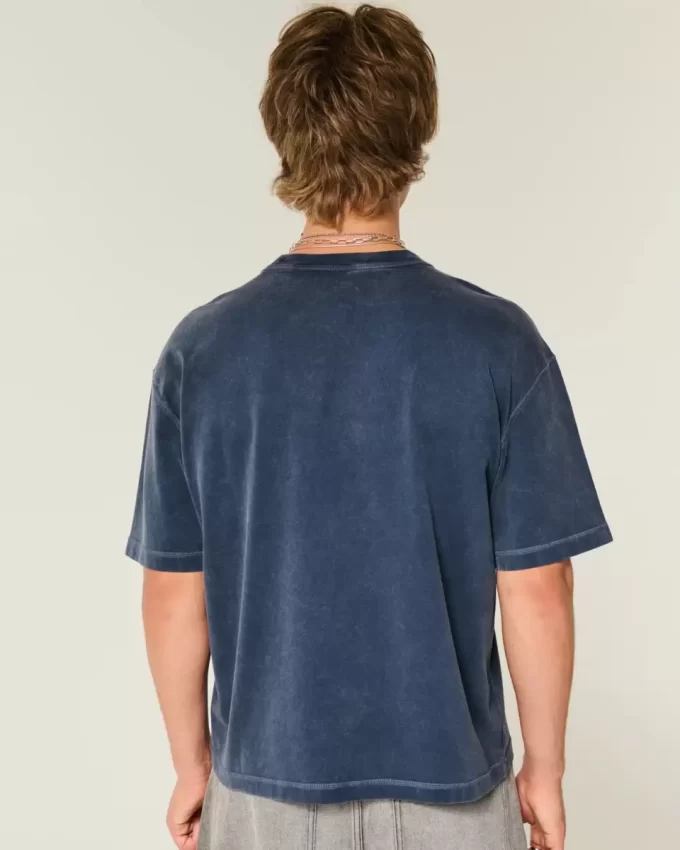 Μπλουζάκι Boxy Crop Heavyweight Washed Crew Μπλουζάκι Boxy Crop Heavyweight Washed Crew