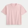 Μπλουζάκι Boxy Crop Heavyweight Washed Crew Μπλουζάκι Boxy Crop Heavyweight Washed Crew