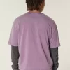 Μπλουζάκι Boxy Crop Heavyweight Washed Crew Μπλουζάκι Boxy Crop Heavyweight Washed Crew