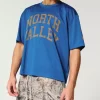 Boxy Crop Mesh North Valley Graphic Jersey