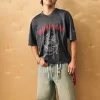 Boxy Crop Mot枚rhead Graphic Jersey