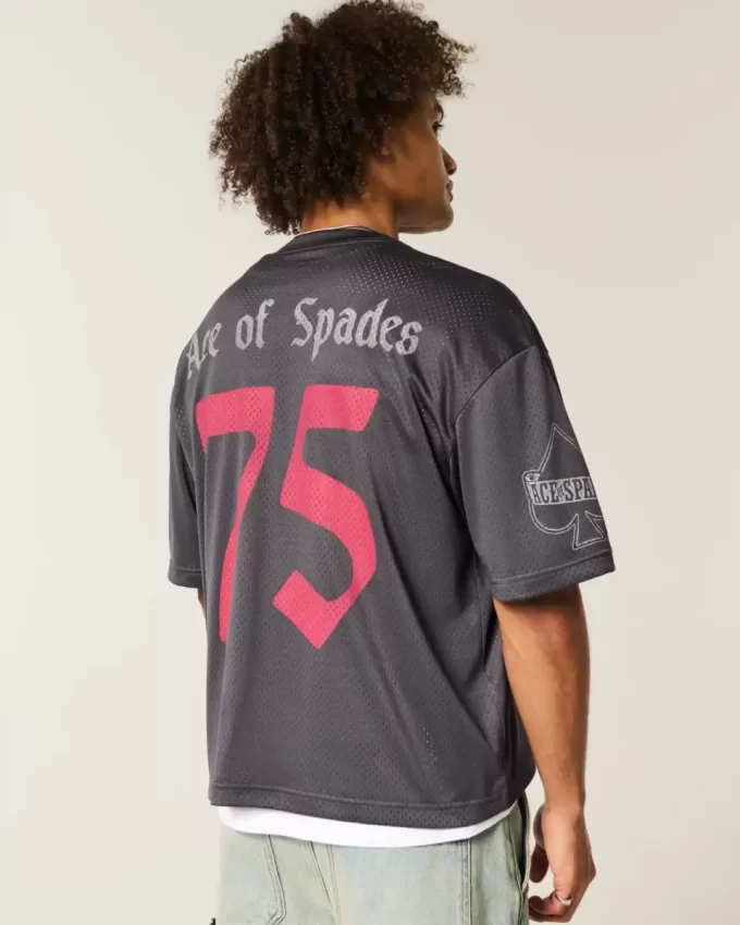 Boxy Crop Mot枚rhead Graphic Jersey
