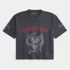Boxy Crop Mot枚rhead Graphic Jersey