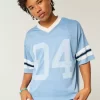 Boxy Crop Number Graphic Jersey