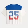 Boxy Crop Number Graphic Jersey Boxy Crop Number Graphic Jersey